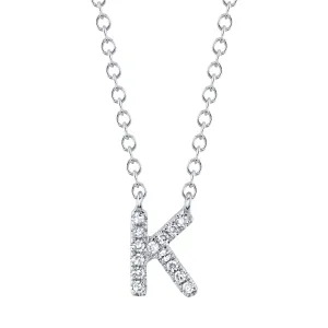 0.05CT DIAMOND NECKLACE - INITIAL K