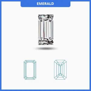 1.00CT I-J/VS Emerald Cut Diamond MDL#D9293-9