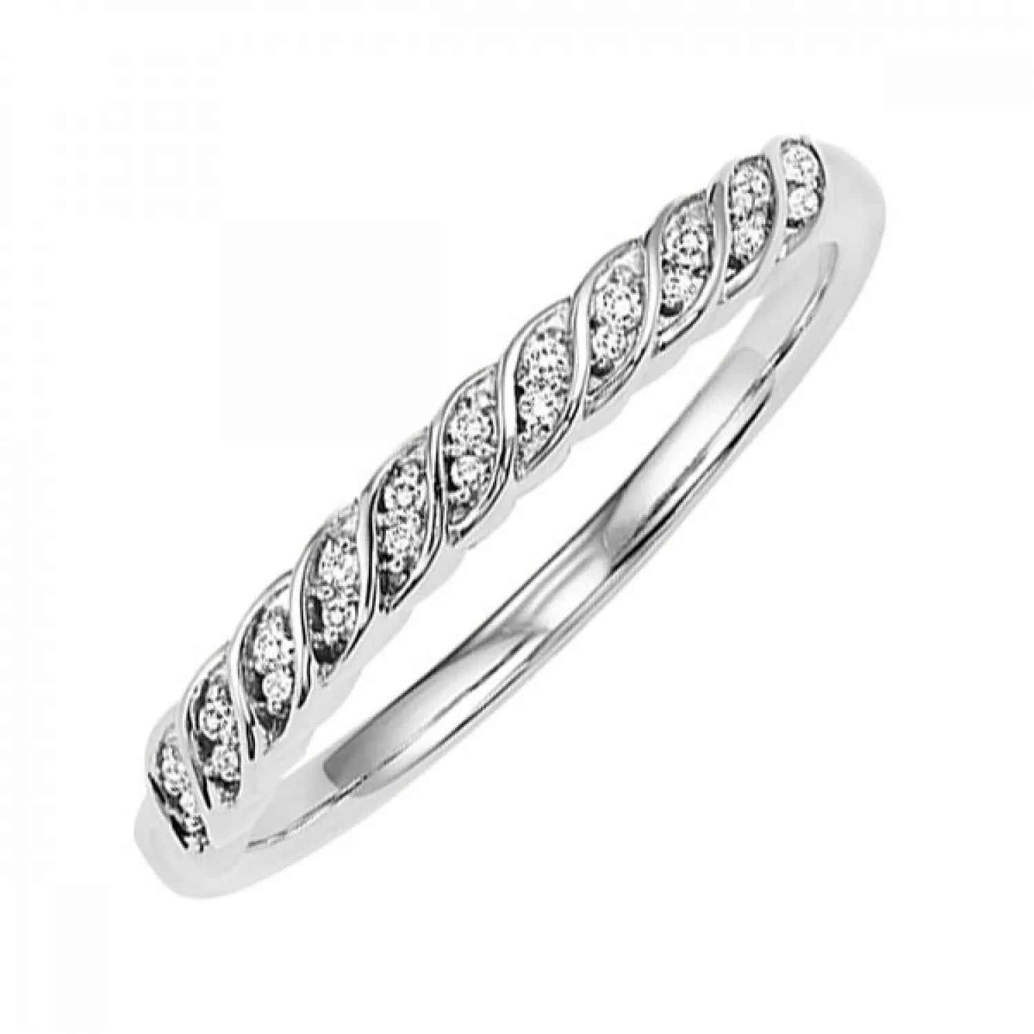 10KT diamond 1/20CTW band- Available in Rose, Yellow and White Gold