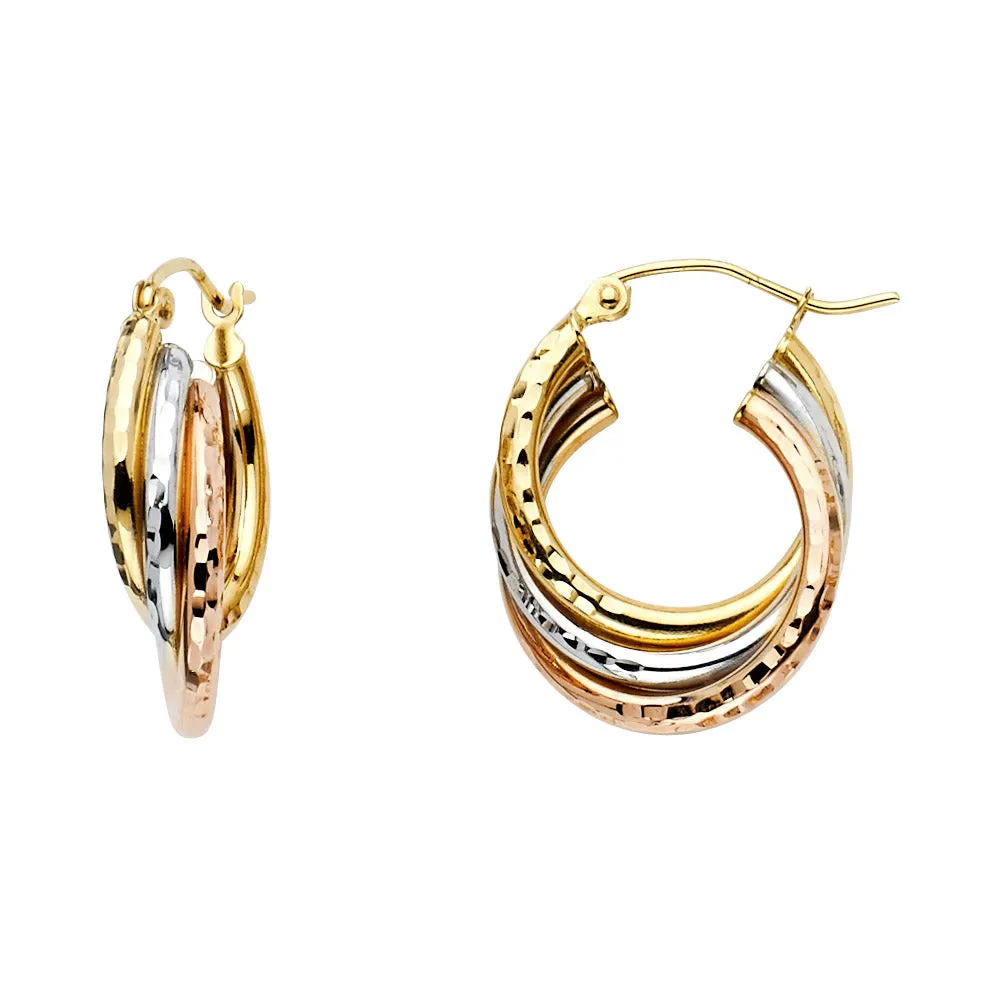 14K 5mm Hoop Earrings