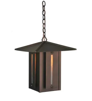 14"Sq Moss Creek Creekside Outdoor Lantern Pendant