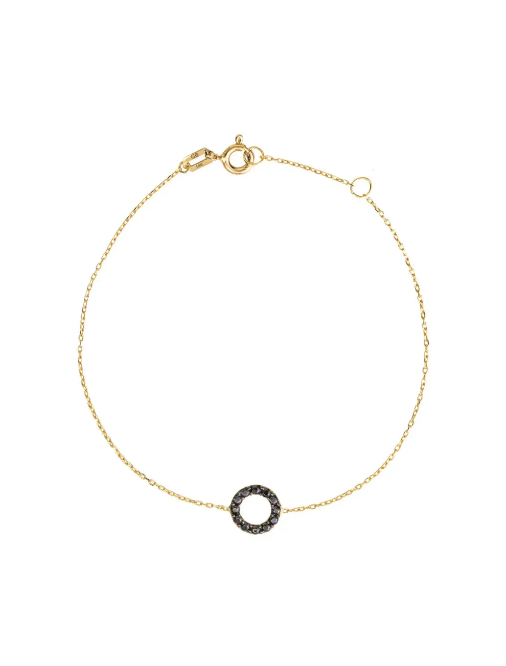 18K Gold Elegant Circle Bracelet