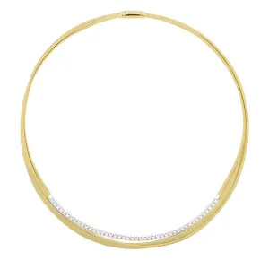 18K Yellow Gold Collar With Diamonds