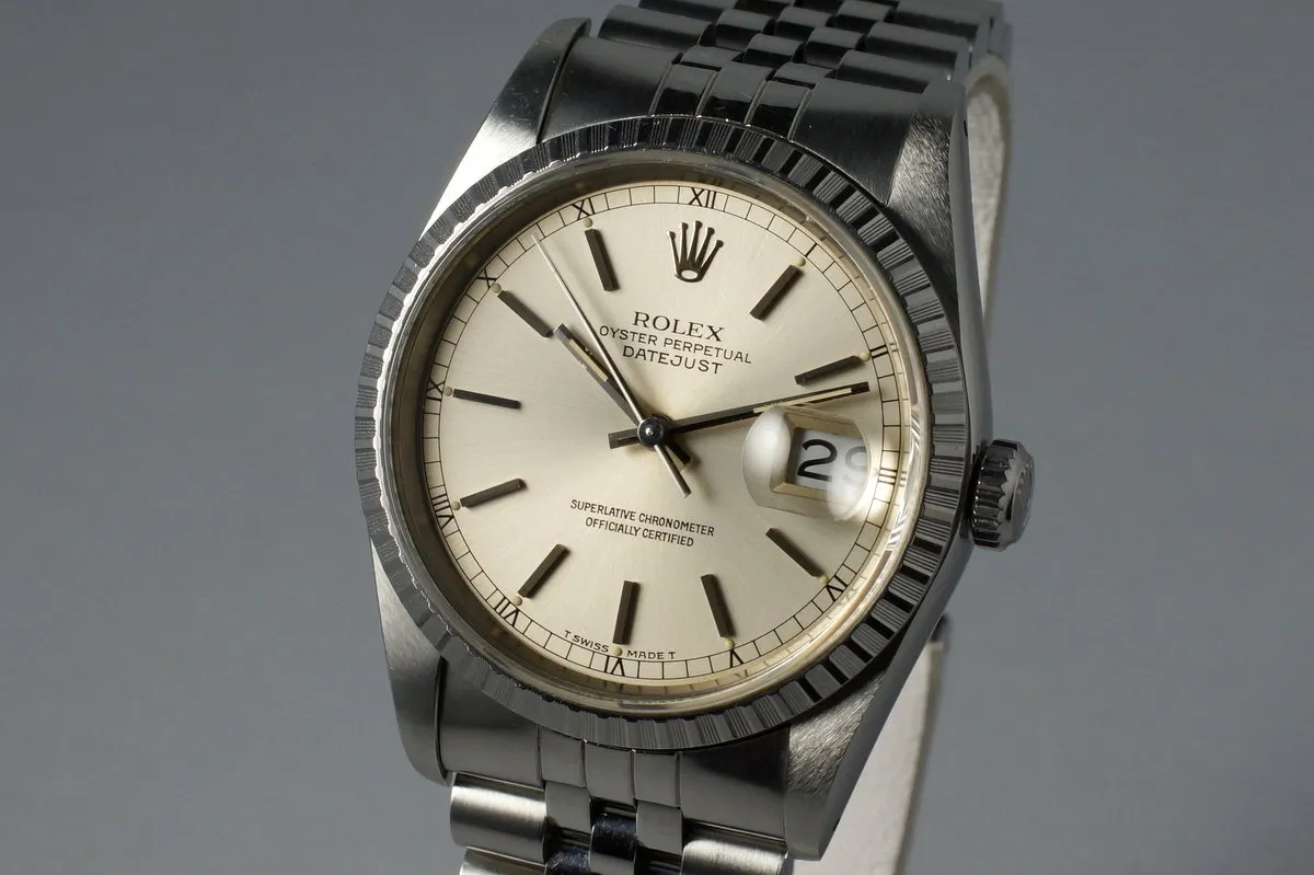 1988 Rolex DateJust 16220 with Box and Japanese Papers