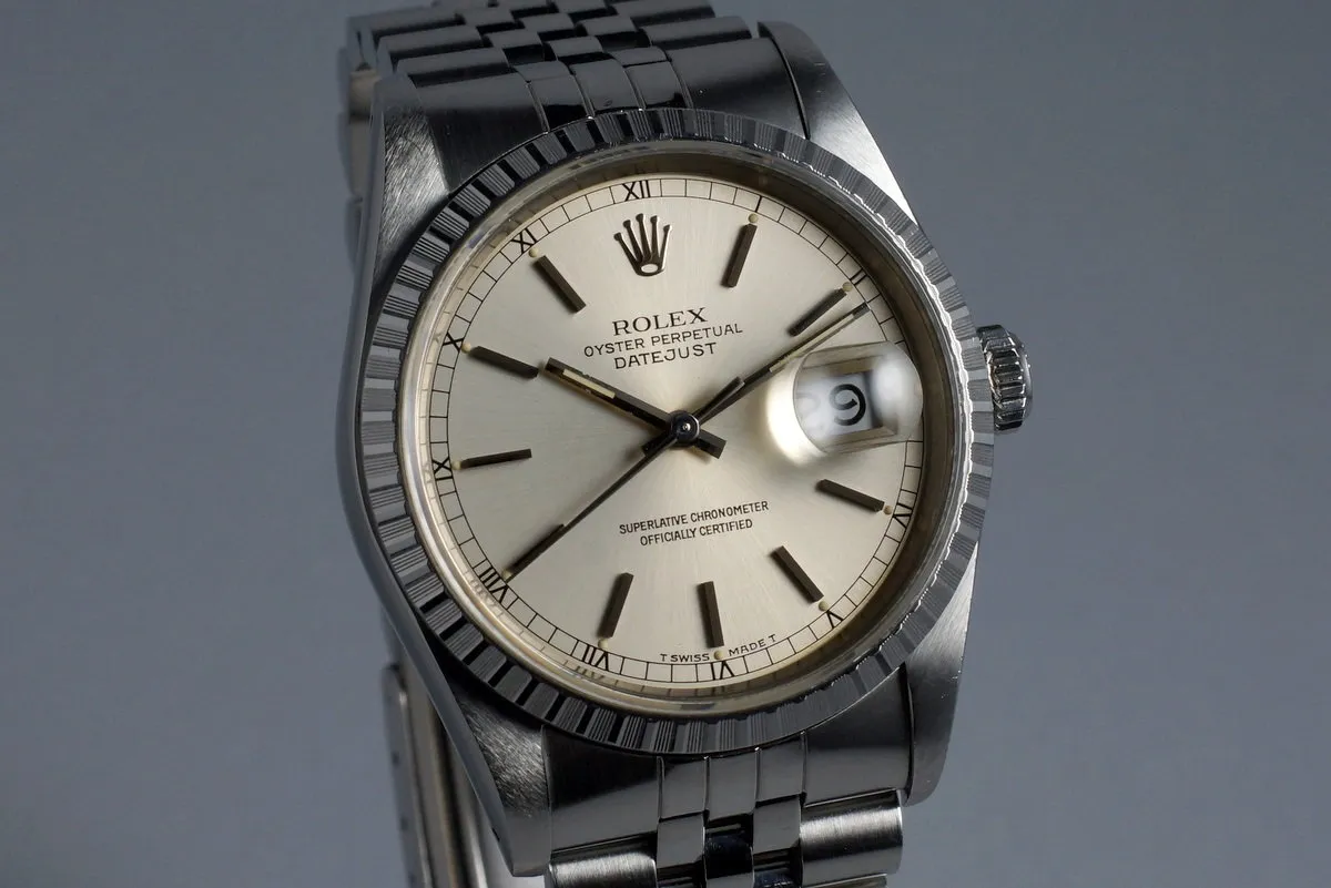 1988 Rolex DateJust 16220 with Box and Japanese Papers