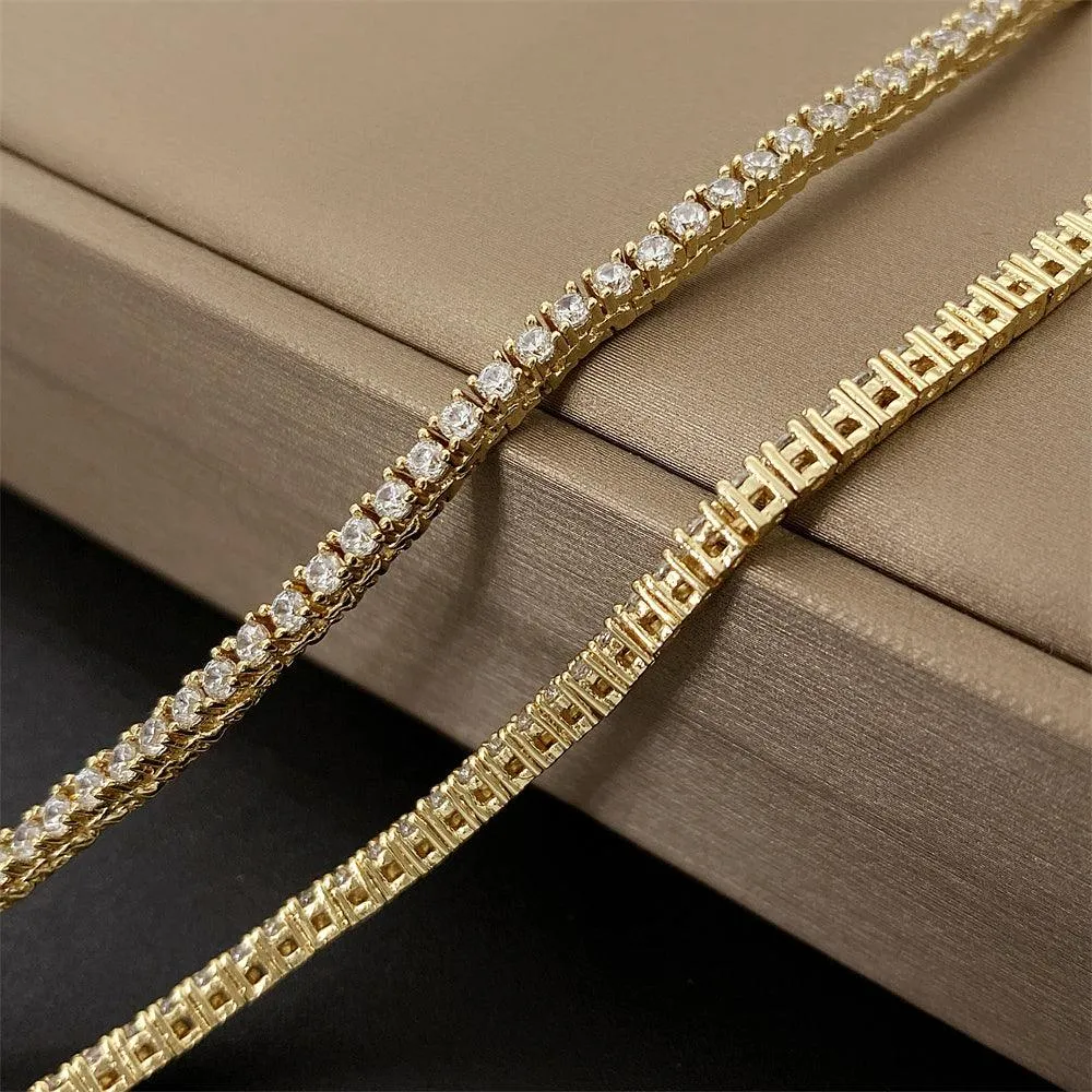 2mm Moissanite Tennis Chain