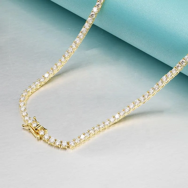 2mm Moissanite Tennis Chain