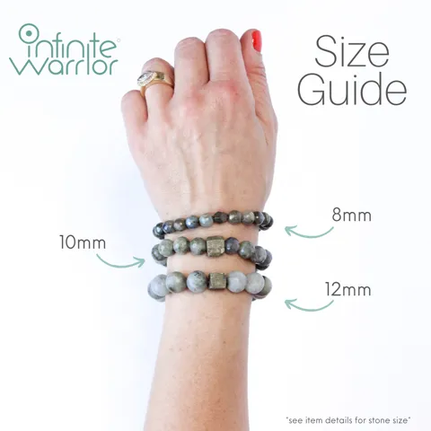 Amazonite Crystal Bracelet | Matte   Coffee Bean