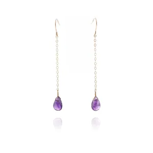 Amethyst Drop Earrings