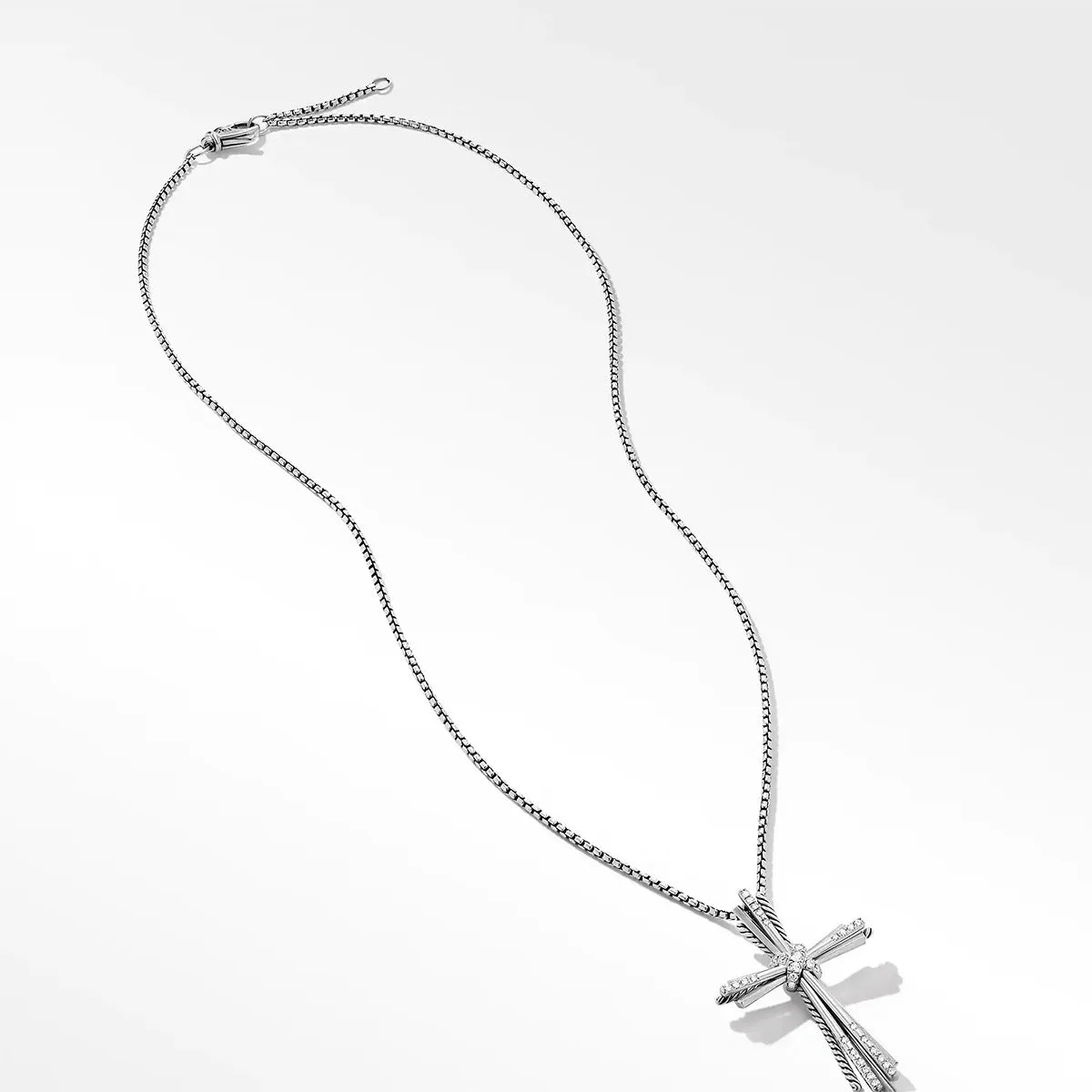 Angelika Cross Necklace with Pave Diamonds