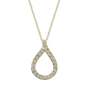 Artisan Pave Teardrop Pendant