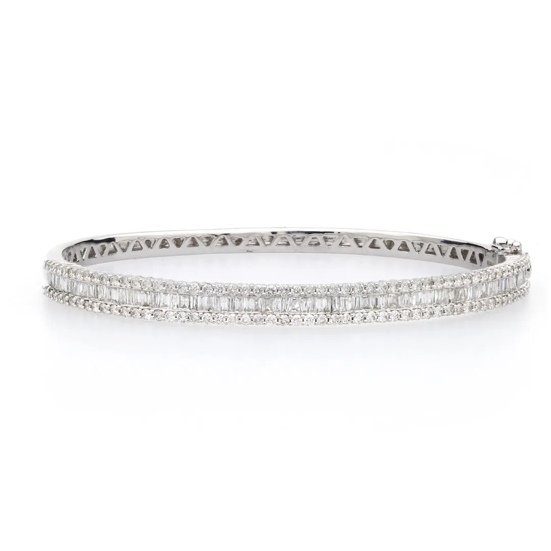 Baguette Diamond Bangle