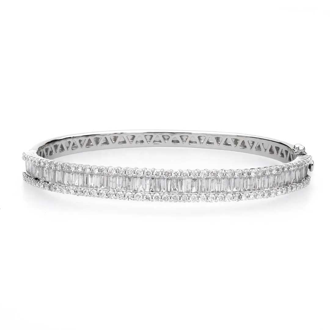 Baguette Diamond Bangle