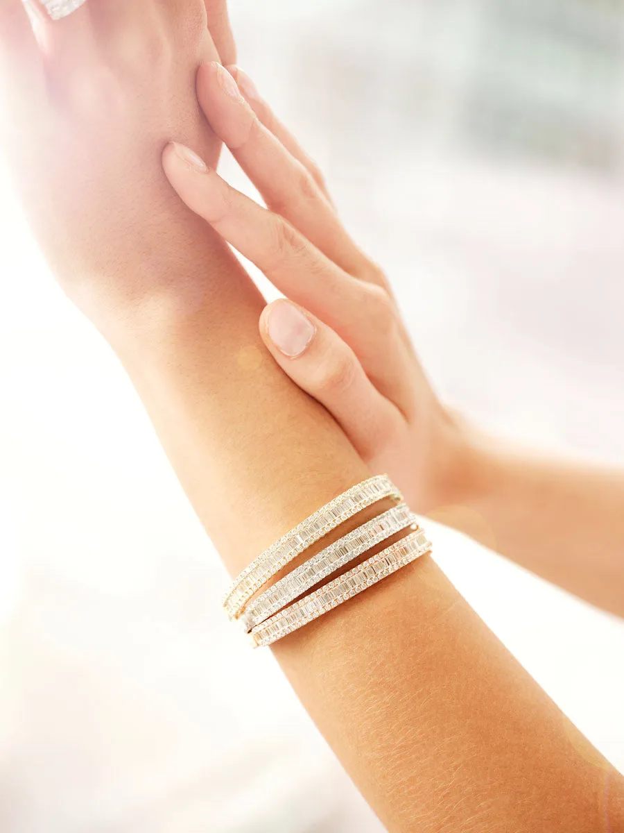 Baguette Diamond Bangle