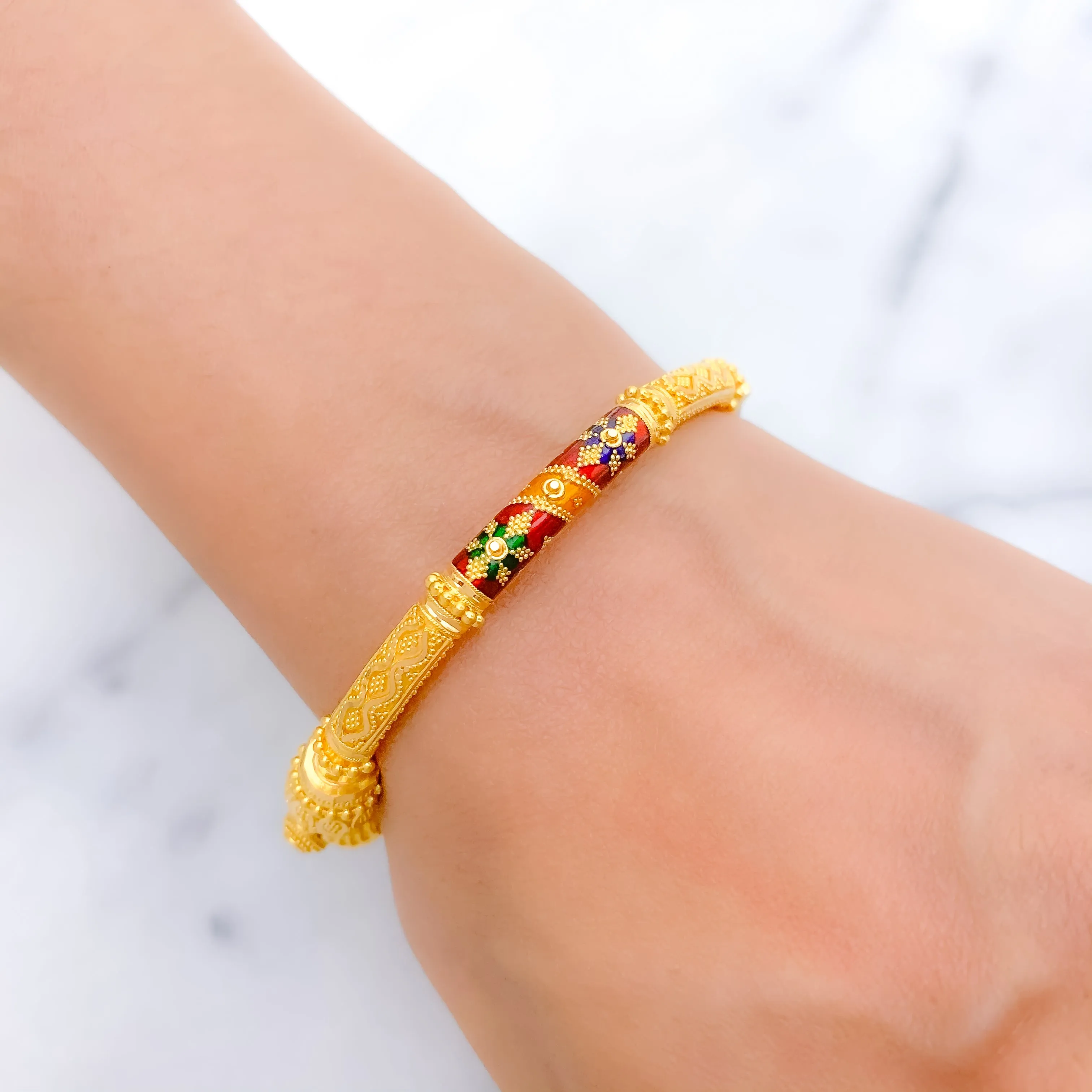 Beaded Pipe Bangle