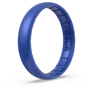 Birthstone Classic Thin Silicone Ring - Sapphire