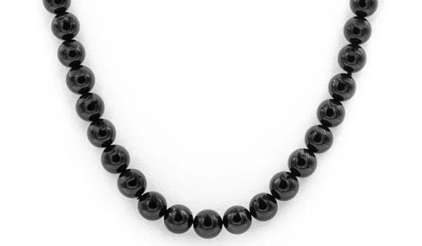 Black Onyx Natural Gemstone Necklace