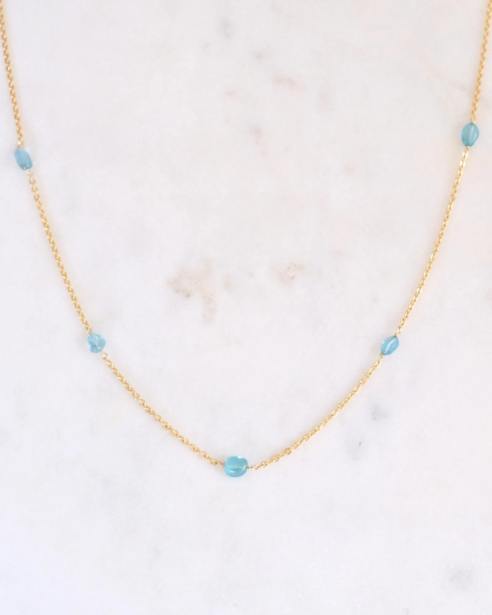 Blue Apatite necklace