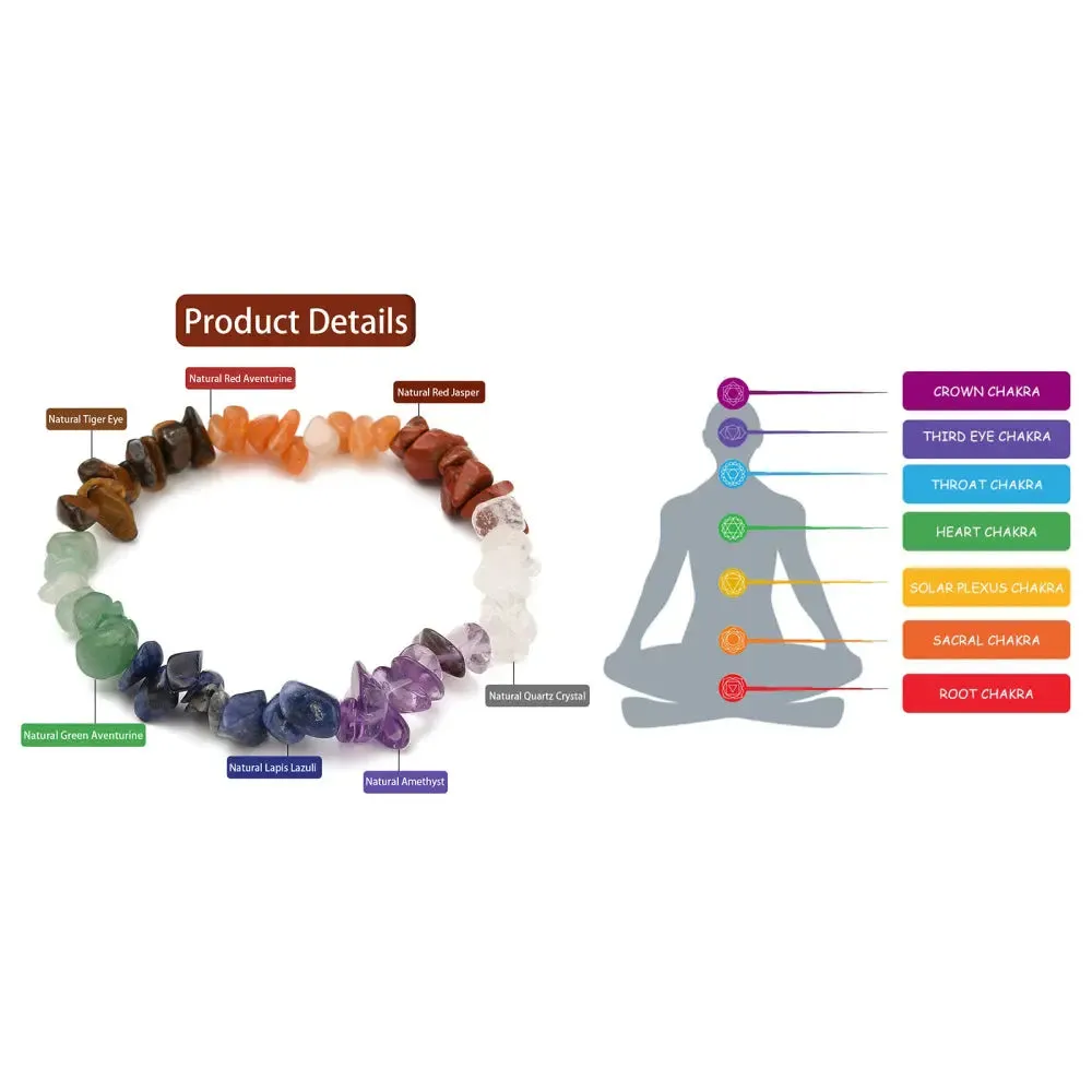 Bracelet -7 Chakra -Chips