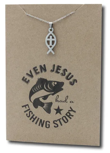 Christian Fish Pendant & Chain - Card 508