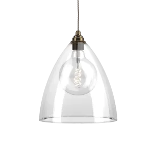 Clear Glass Pendant Light Ledbury