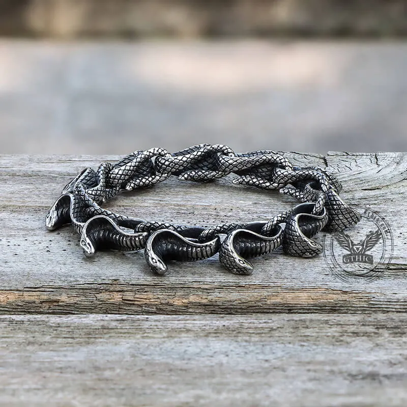 Cobra Snake Stainless Steel Bracelet