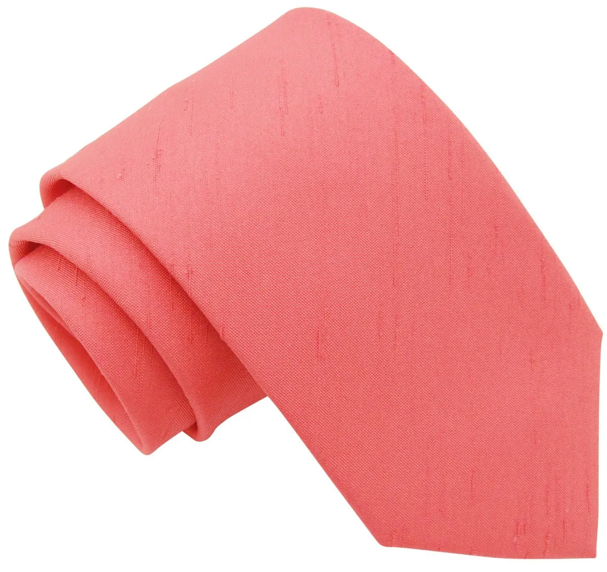 Coral Shantung Boys Ties