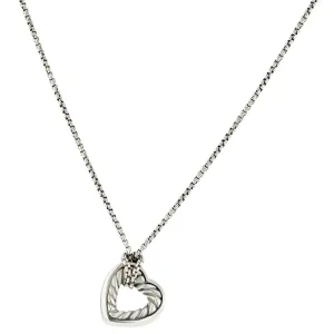 David Yurman Sterling Silver Heart Necklace