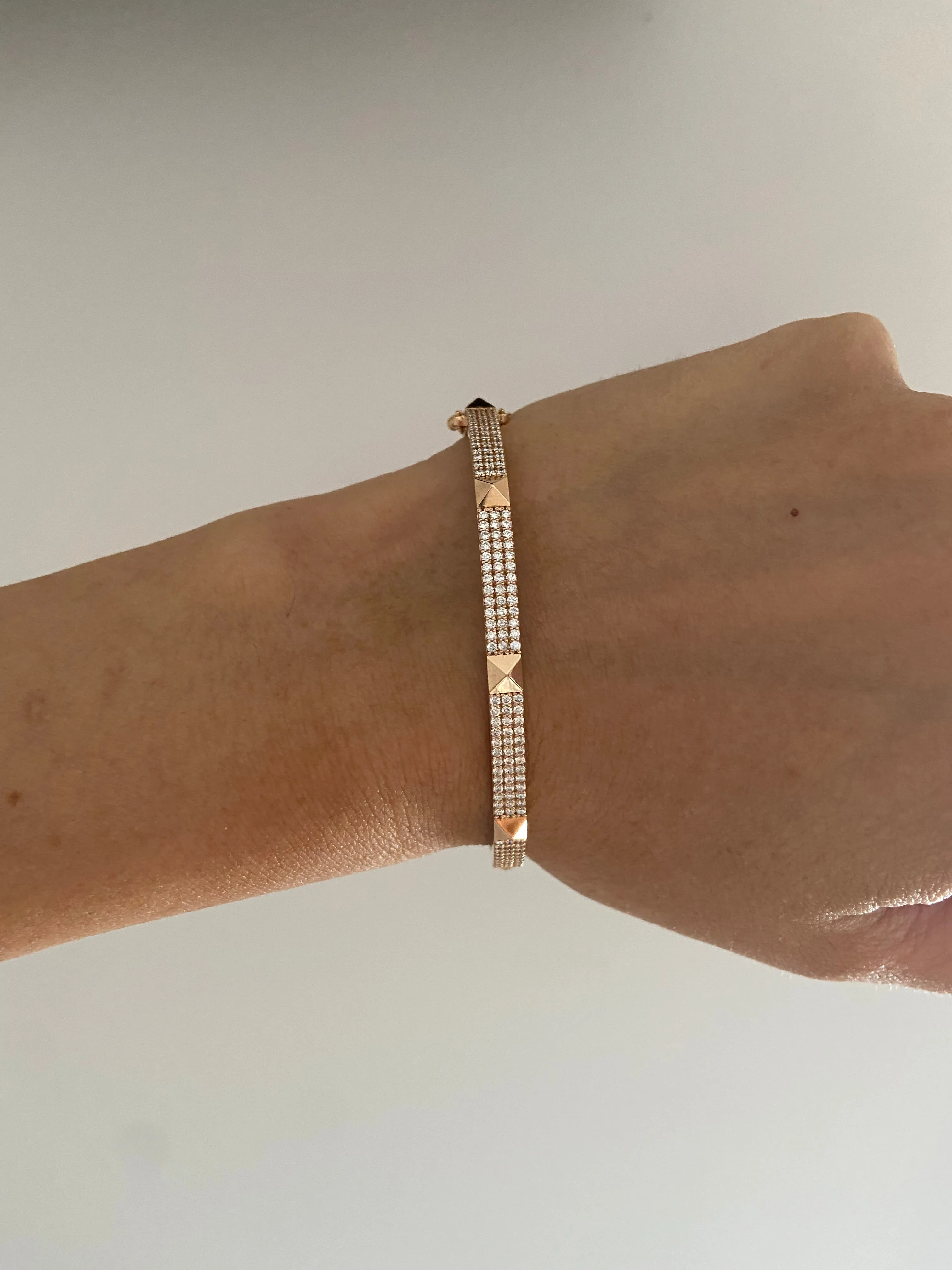 Diamond and Spike Bangle