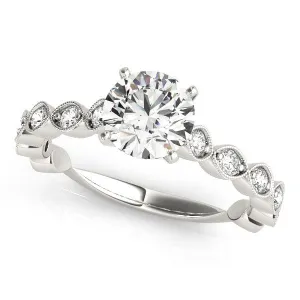 Diamond Engagement Ring Setting Moissanite Center - Sunnie