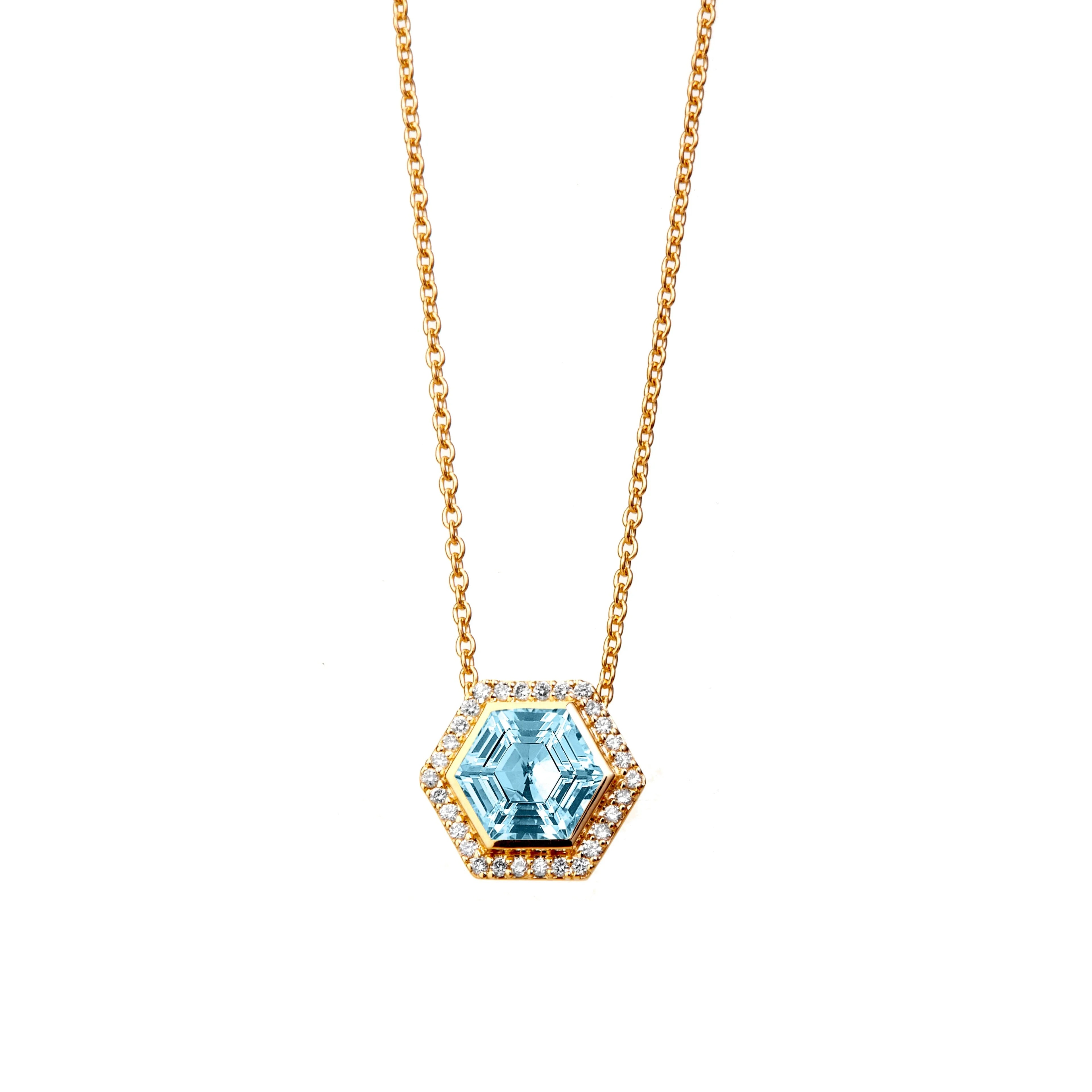 Diamond Hex Necklace