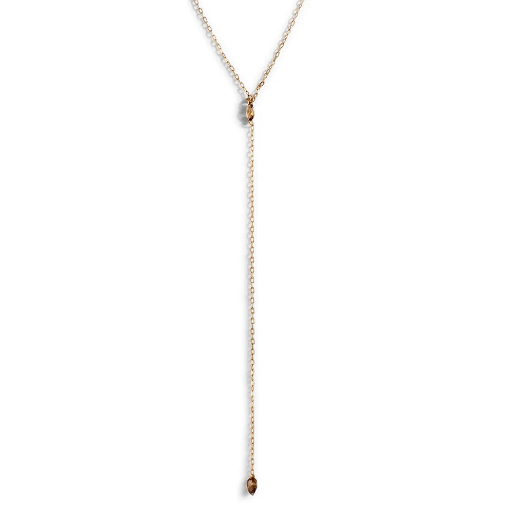 diamond marquis and pear plunge necklace