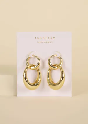 Double Gold Hoop Earrings