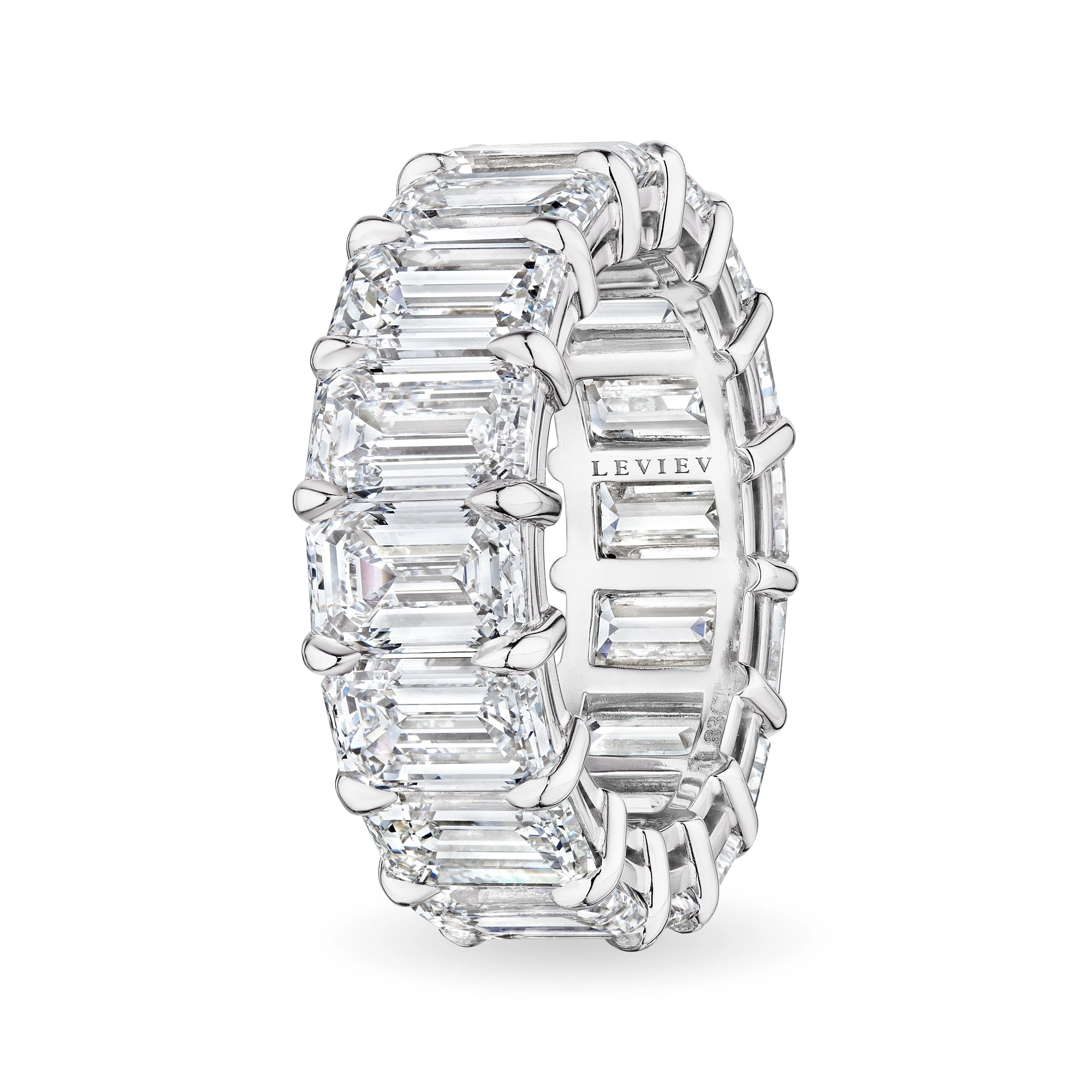 Emerald Cut Diamond Eternity Band, 12 CT