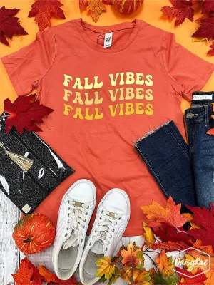 Fall Vibes on Coral Blank Tee