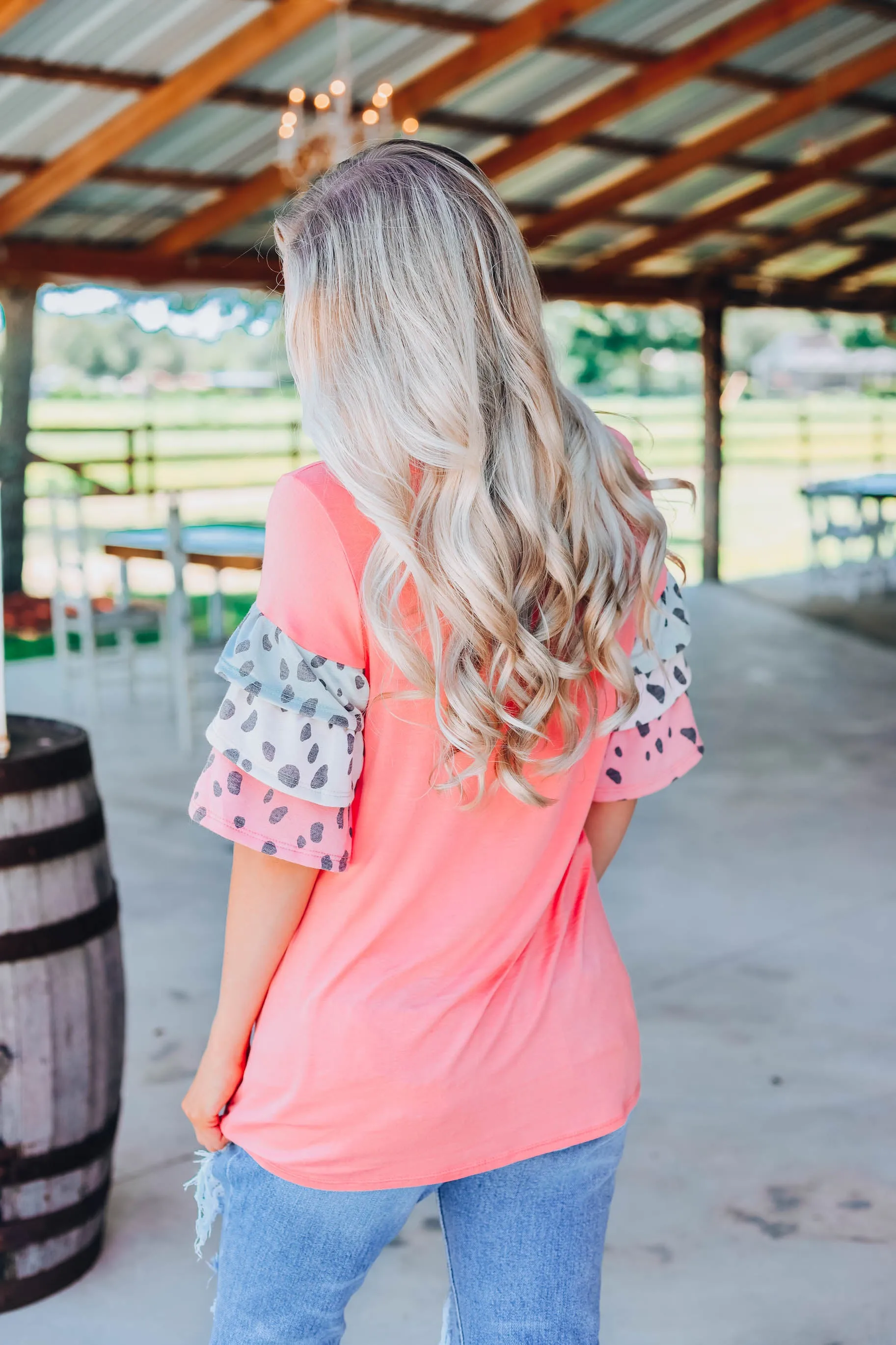 Fierce and Feminine Top - Coral