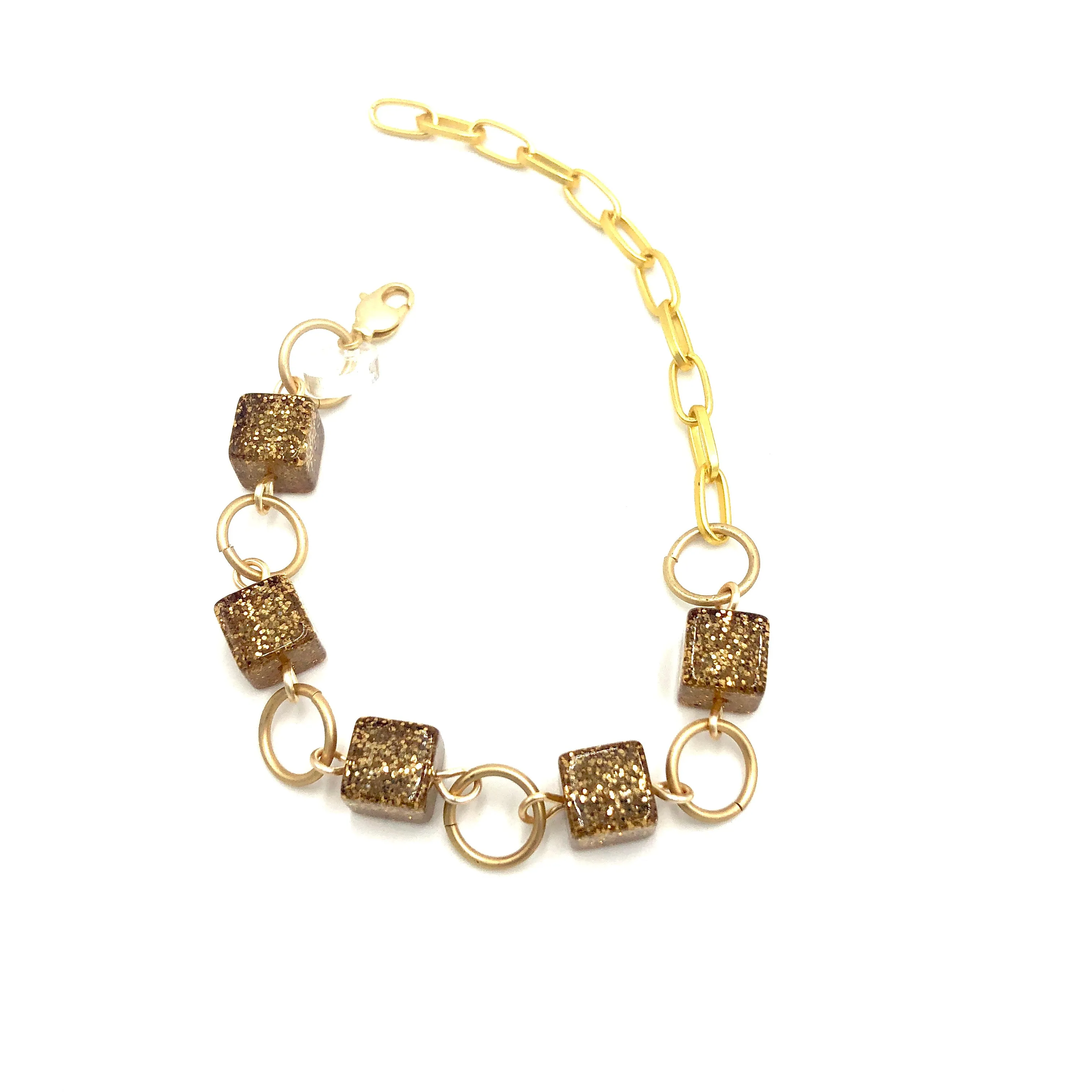 Glitter Cube Betsy Bracelet