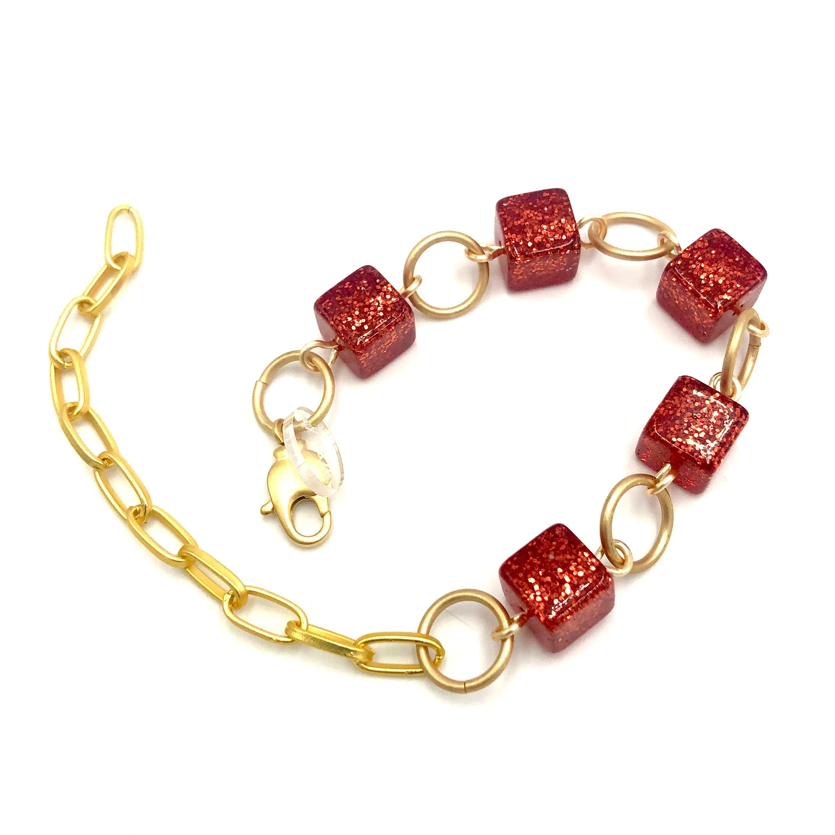 Glitter Cube Betsy Bracelet