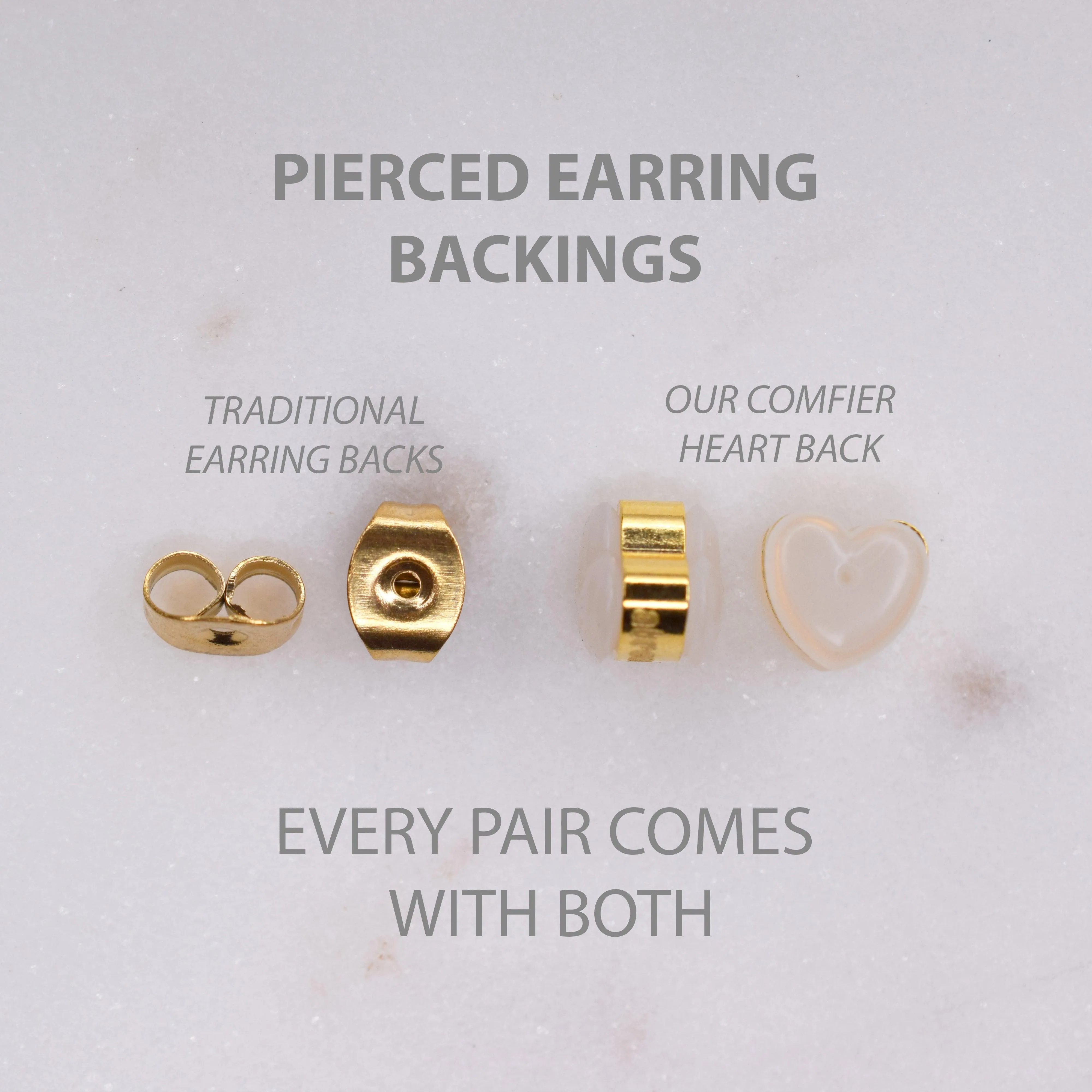 HEART HOOP EARRINGS IN GOLD