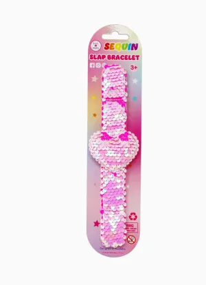 Heart Sequin Slap Bracelet