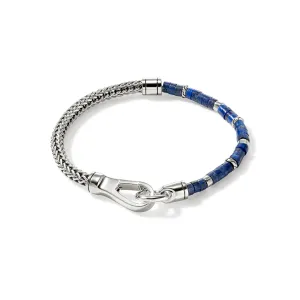 Heishi Chain Bracelet, Silver|BUS9012521LPZ