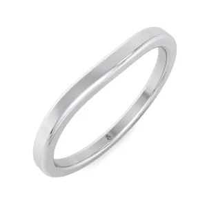 Hialeah - 3mm Plain Wedding Band with Curve