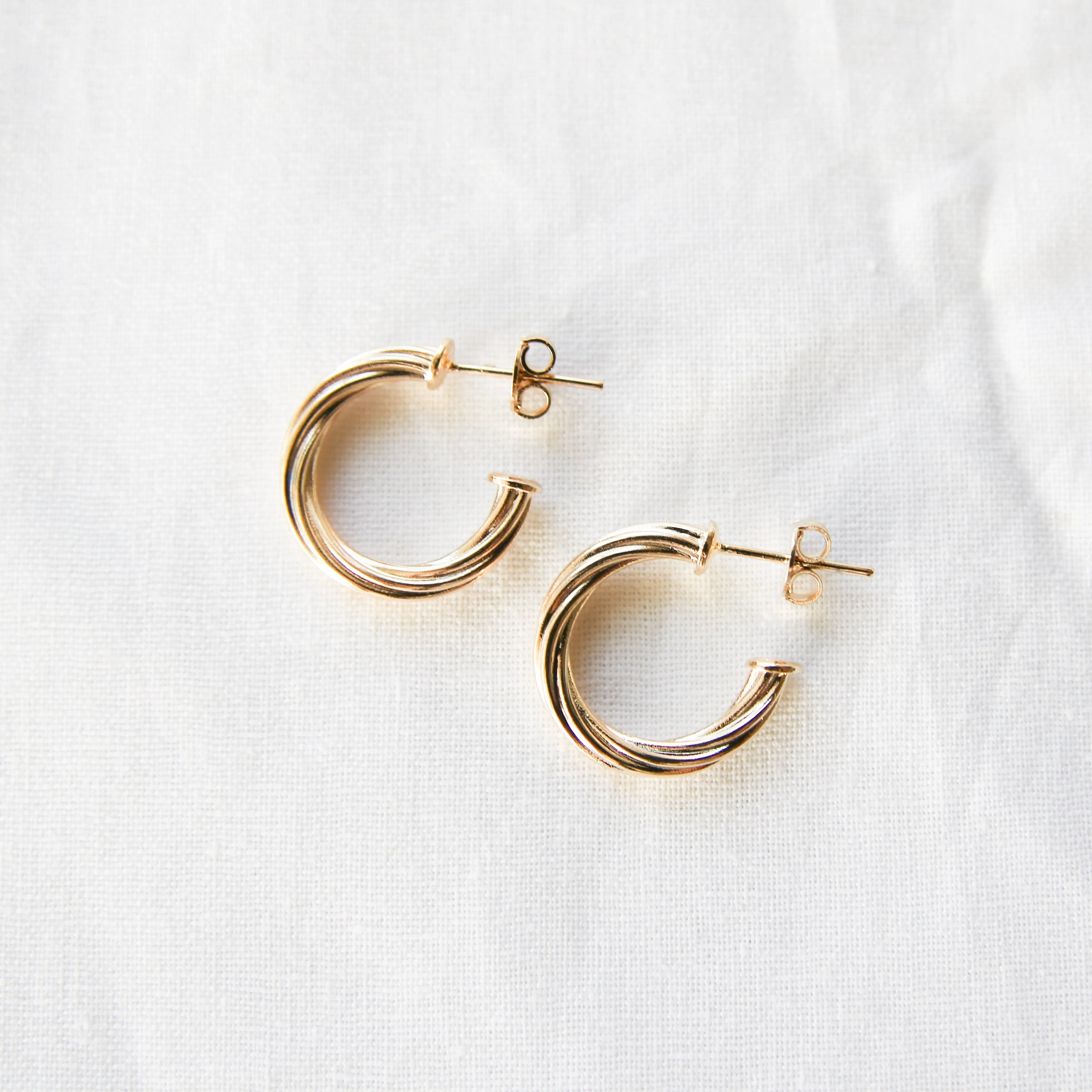 Hollow Twisted Hoop Earring