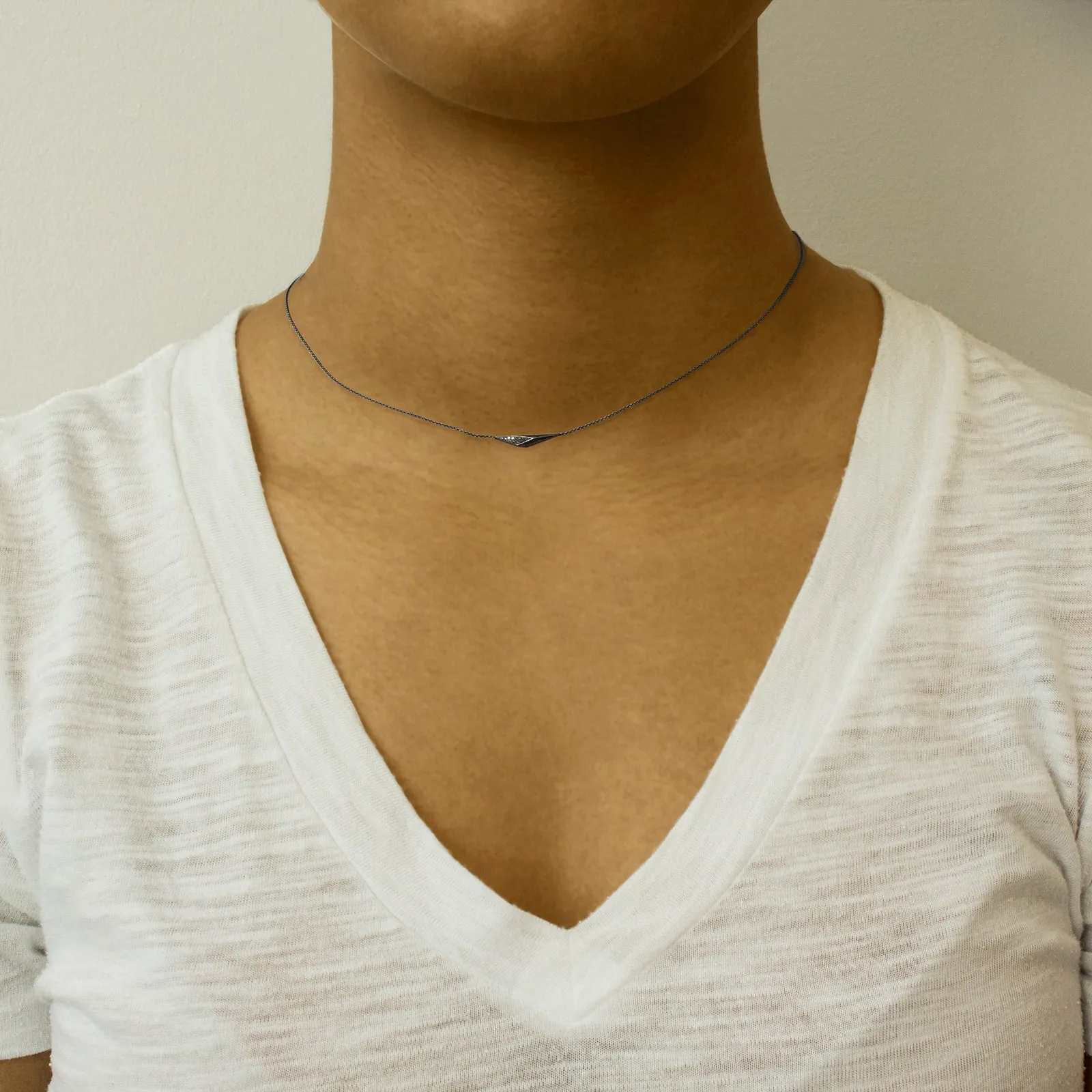 horizontal shard necklace