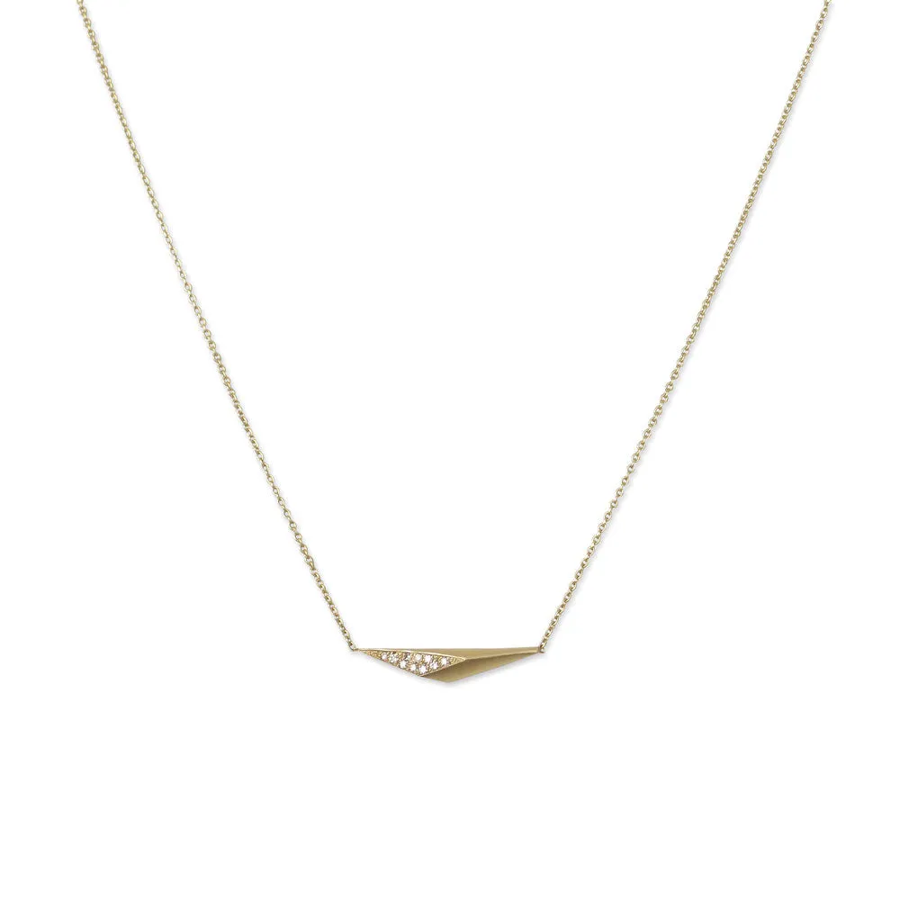 horizontal shard necklace