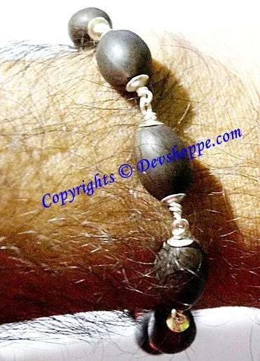 Kamal Gatta (Lotus seed ) bracelet with Silver capping