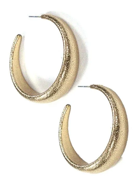 KE8545 Olivia C Shape Hoop Earrings