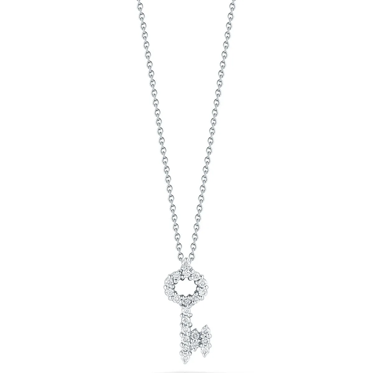 Key Pendant with Diamonds