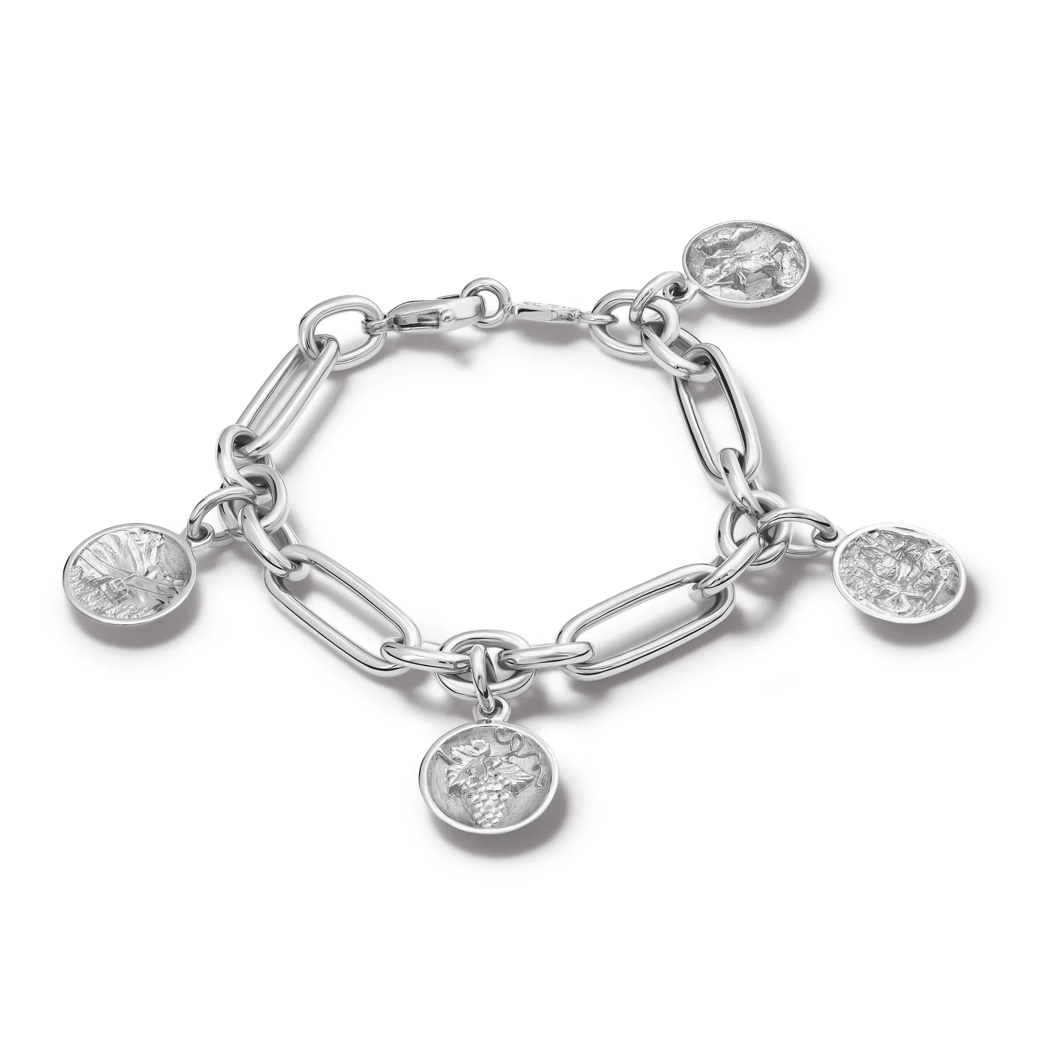 La France Art Charm Bracelet Silver