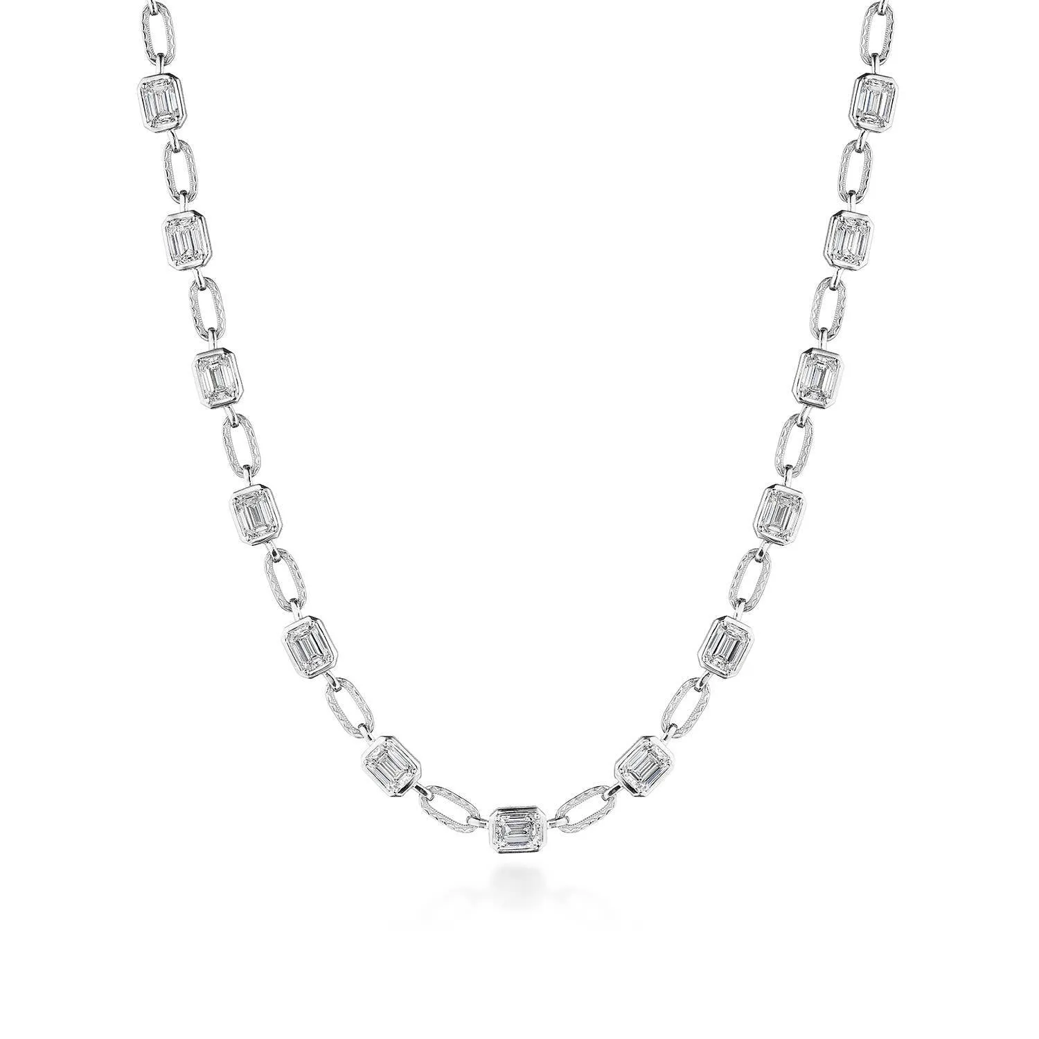 Lab Grown Diamond Link Necklace